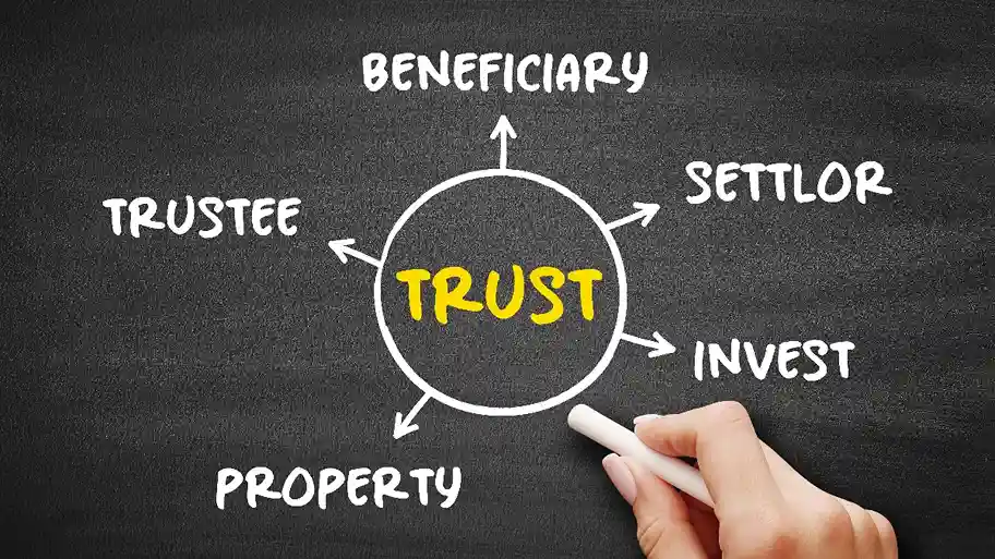 What happens to property left in a trust