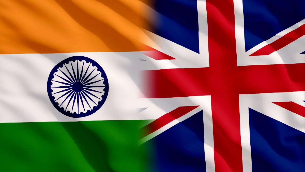 India and UK Flag