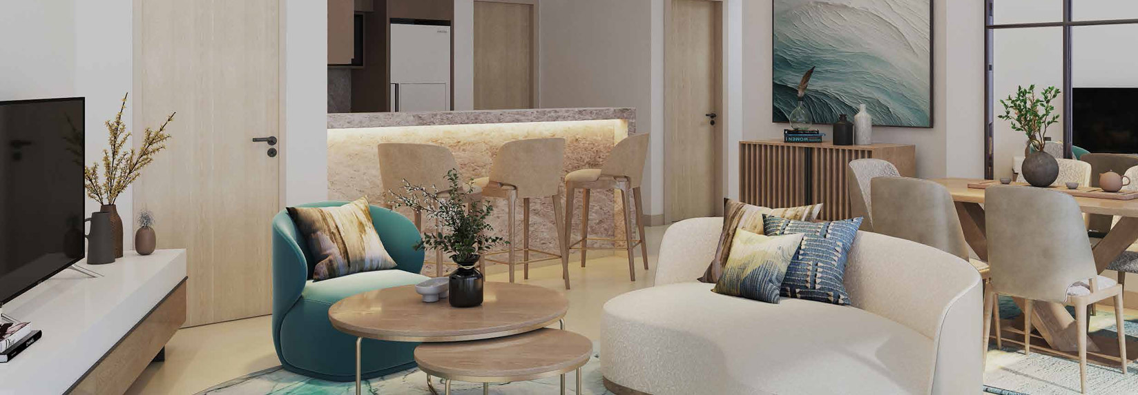 DAMAC District living room